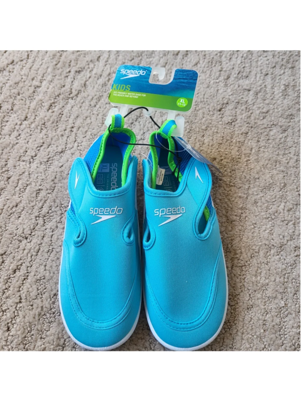Boy’s Speedo Water Shoes – Green & Blue – Size XL (11-12) – NWT